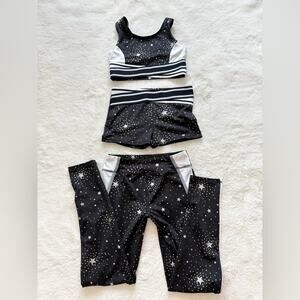 Bundle 3 pieces girls athletic costume target brand size 7/8 years